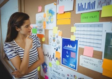 Ilustrace hlavy s mozkem, obrázek srdce nad hlavou s blesky okolo.