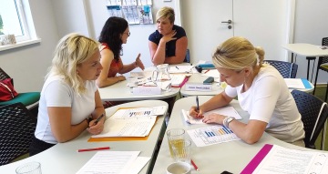 Klienti trénují na semináři osobní koučink