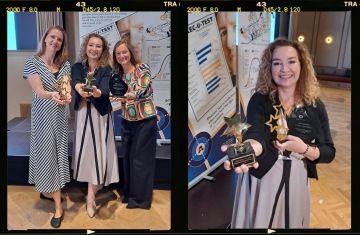 Lucie Spáčilová s výherní hvězdou za 1. místo