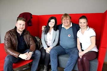 Zleva: Dominik Kubik, Renata Drahošová, Mårten Runow, Martina Kostková